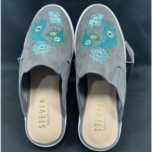 Steven Comfort Embroidered Slipper Mule Sneakers NWOT SZ 8